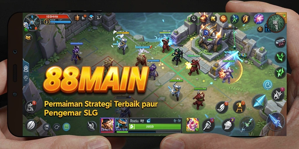 Tangkapan layar menunjukkan aksi pertempuran strategis di 88MAIN.