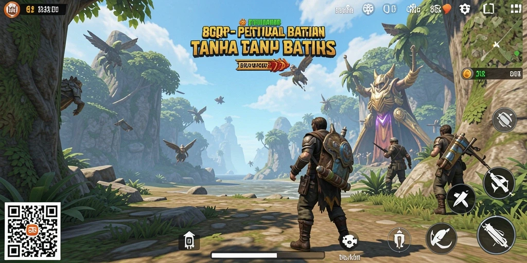 Tampilan gameplay 8QR yang menakjubkan di dunia terbuka.