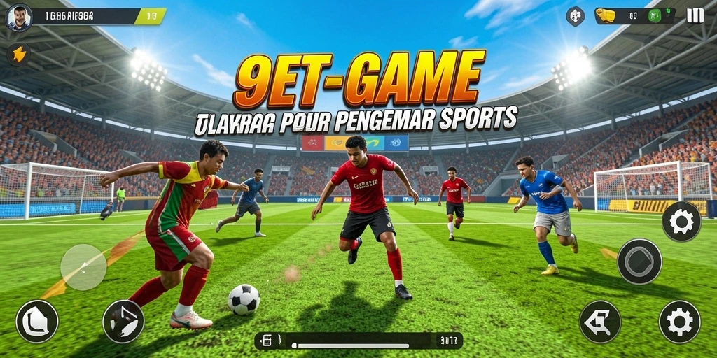 Screenshot gameplay <strong>9ET</strong> menunjukkan keseruan pertandingan olahraga yang penuh aksi.