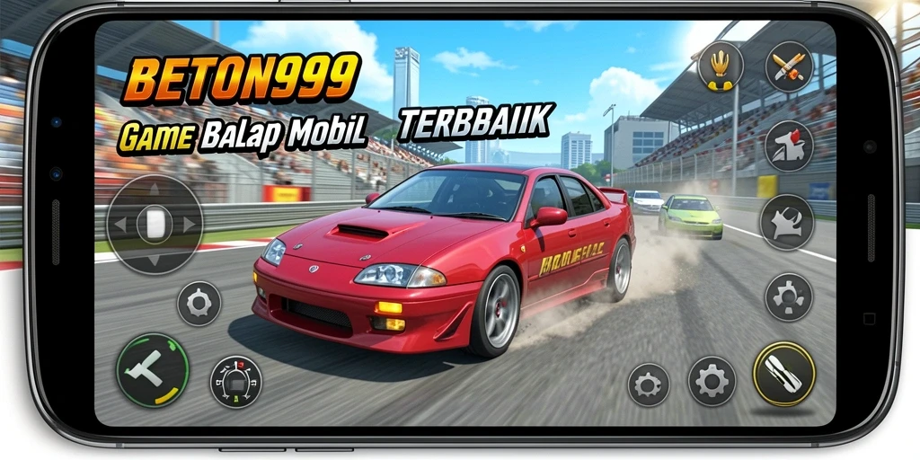 Tampilan gameplay Racing yang mendebarkan di BETON999.