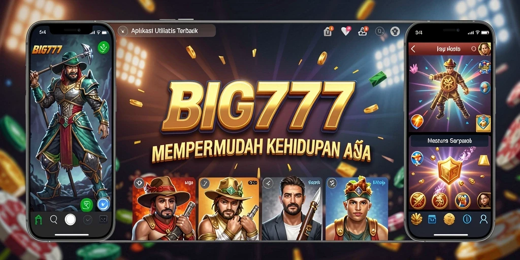 Tampilan utama BIG777 memperlihatkan fitur utilitas yang mudah digunakan.
