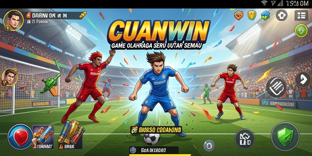 Screenshot gameplay CUANWIN menampilkan aksi seru dalam olahraga.
