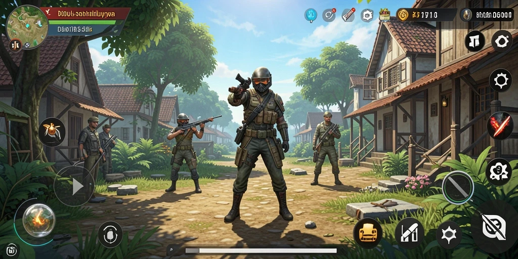 Tampilan gameplay dari D06 yang menakjubkan dan penuh warna.