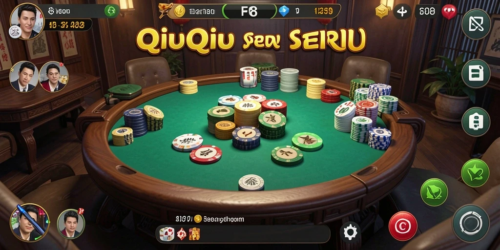 Tampilan gameplay QiuQiu yang memukau dan menarik.