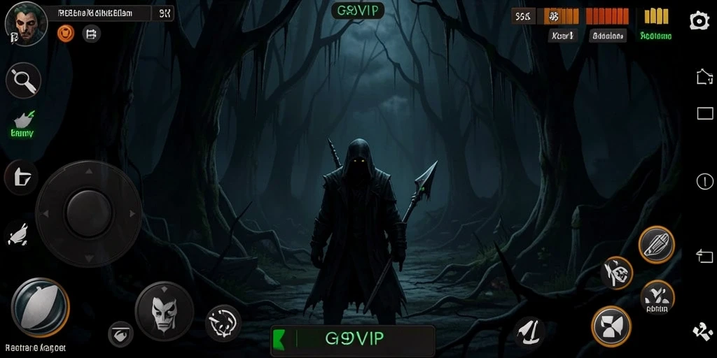 Tampilan gameplay menyeramkan dari G9VIP dengan suasana mencekam.
