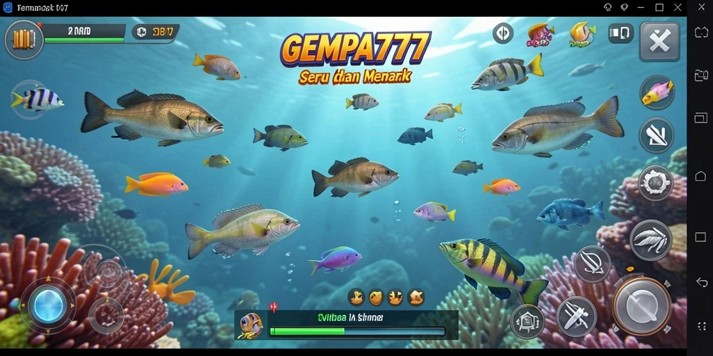 Screenshot GEMPA777 menunjukkan momen seru menangkap ikan di lautan.