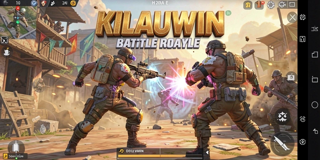 Tampilan gameplay KILAUWIN yang seru dan dinamis saat bertarung.