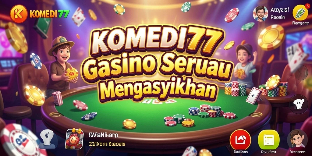 Tampilan menarik dari gameplay Kasino di KOMEDI77.