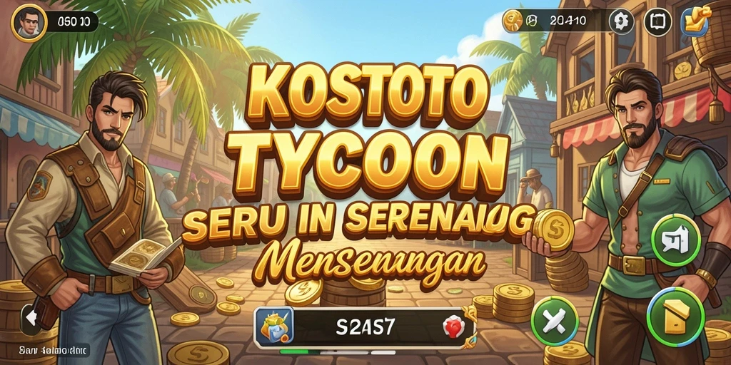 Screenshot KOSTOTO menampilkan gameplay Tycoon yang menarik.