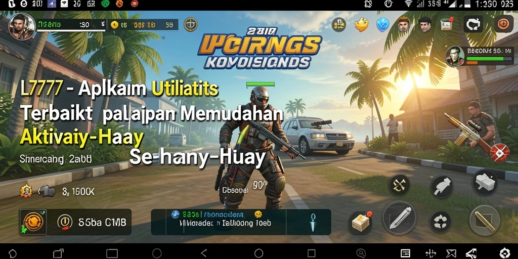 Tampilan utama L777 yang intuitif untuk pengelolaan utilitas.
