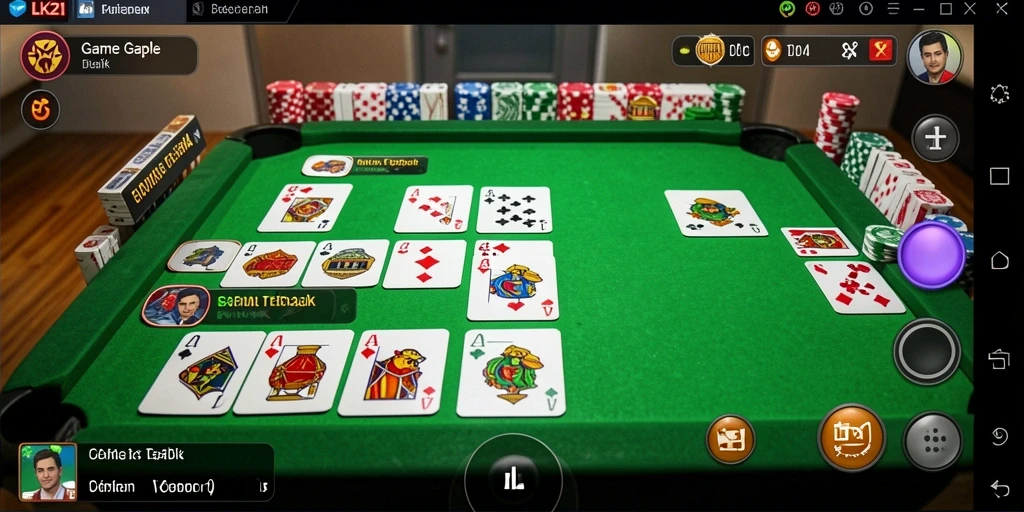 Tampilan gameplay Gaple yang seru dan interaktif di LK21.