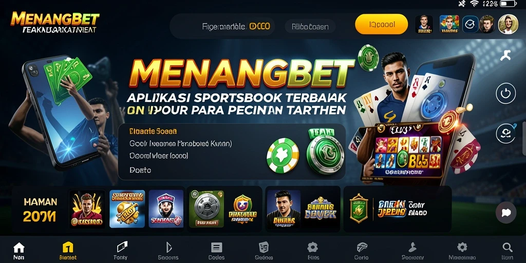 Screenshot utama MENANGBET menampilkan antarmuka sportsbook yang menarik dan informatif.