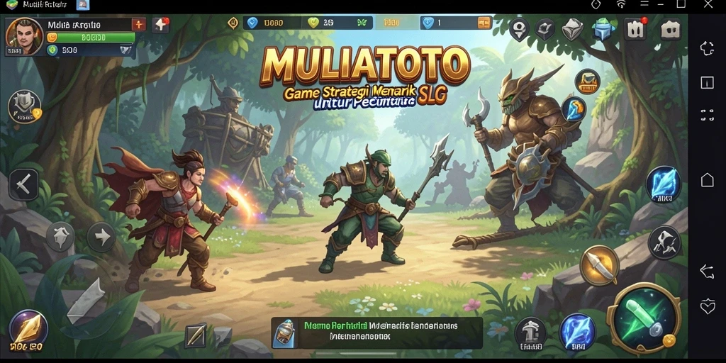 Tampilan gameplay strategis yang mendebarkan di MULIATOTO.