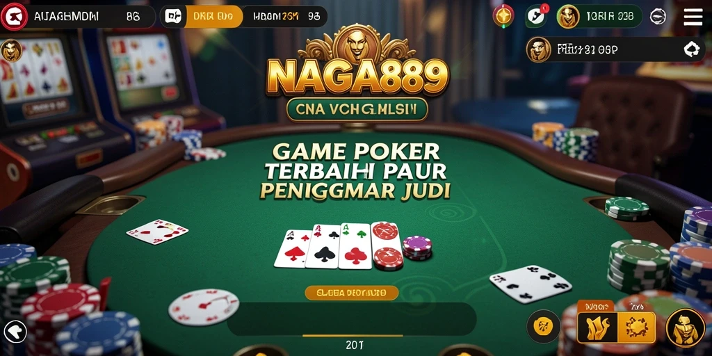 Screenshot NAGA889 menunjukkan gameplay poker yang mendebarkan dan interaktif.