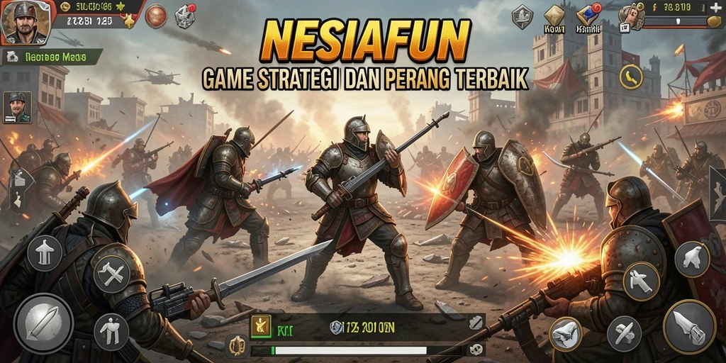 Tampilan gameplay menarik di NESIAFUN dengan aksi strategi.