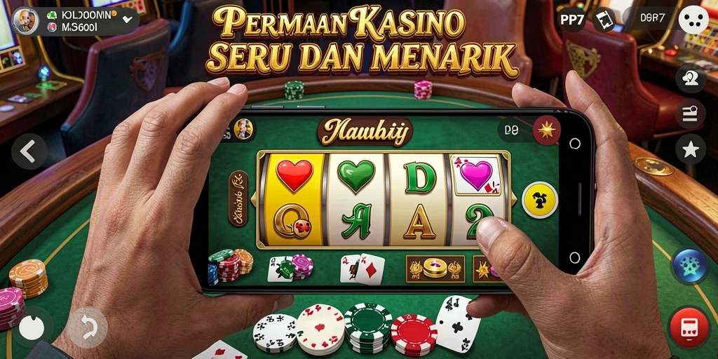 Menampilkan gameplay menarik dari PP7 di dunia kasino.