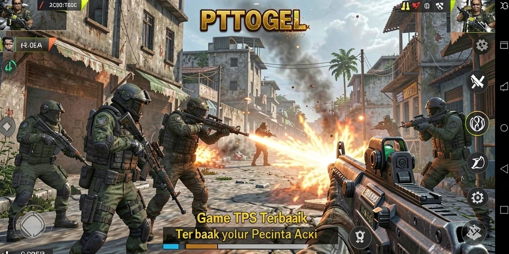 Screenshot gameplay PTTOGEL dengan aksi yang mendebarkan.