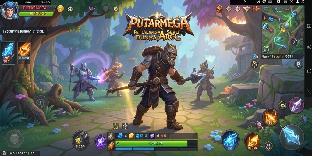 Screenshot dari gameplay PUTARMEGA yang menampilkan aksi seru di dunia ARPG.