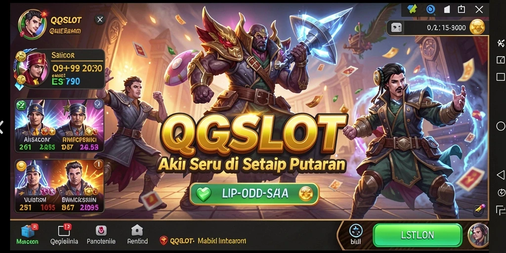 Tampilan menakjubkan dari gameplay QQSLOT yang penuh aksi.