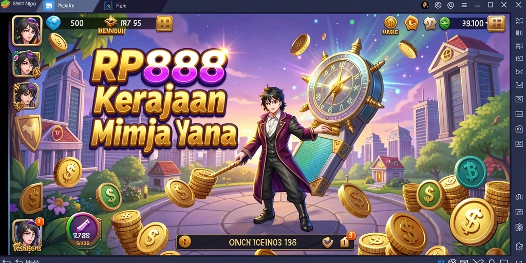 Screenshot utama RP888 menampilkan gameplay Tycoon yang memukau.