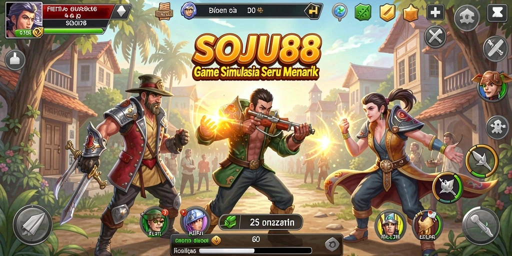 Tampilan gameplay SOJU88 yang imersif dan interaktif.