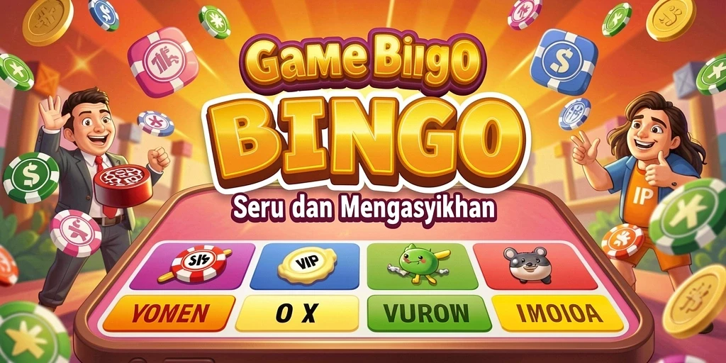 Tampilan gameplay Bingo di VIP188 yang penuh warna dan seru.